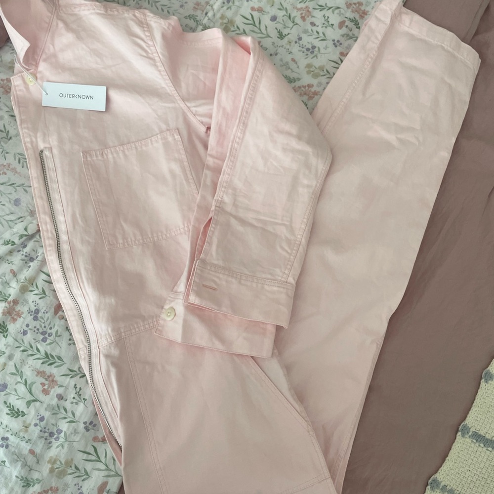 Outerknown pink cotton jumpsuit